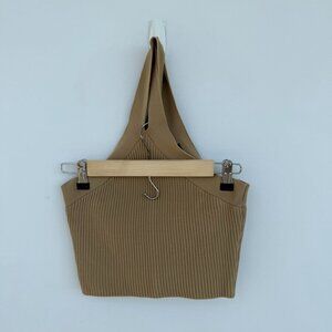 Sweater-Knit Halter Crop Top